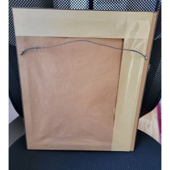 Vintage CAT Picture Drawing Pencil Sketch Wood Framing J. Camillo Artist Signed - Picture 5 of 5